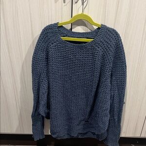 Cozy Blue Knit Sweater